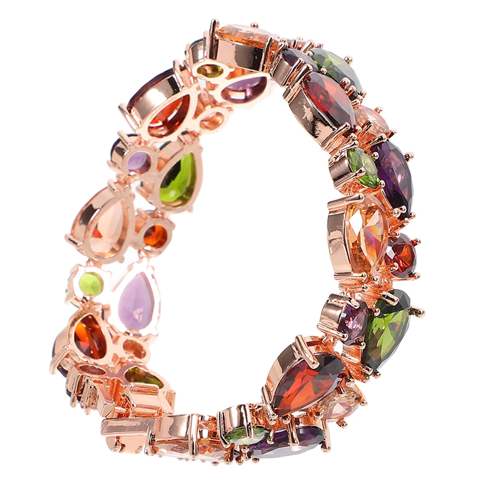 

1Pcs Crystal Zircon Bracelet Trendy Comfortable Fit Easy to Wear Female Decorative Bangle Anniversary Birthday Christmas