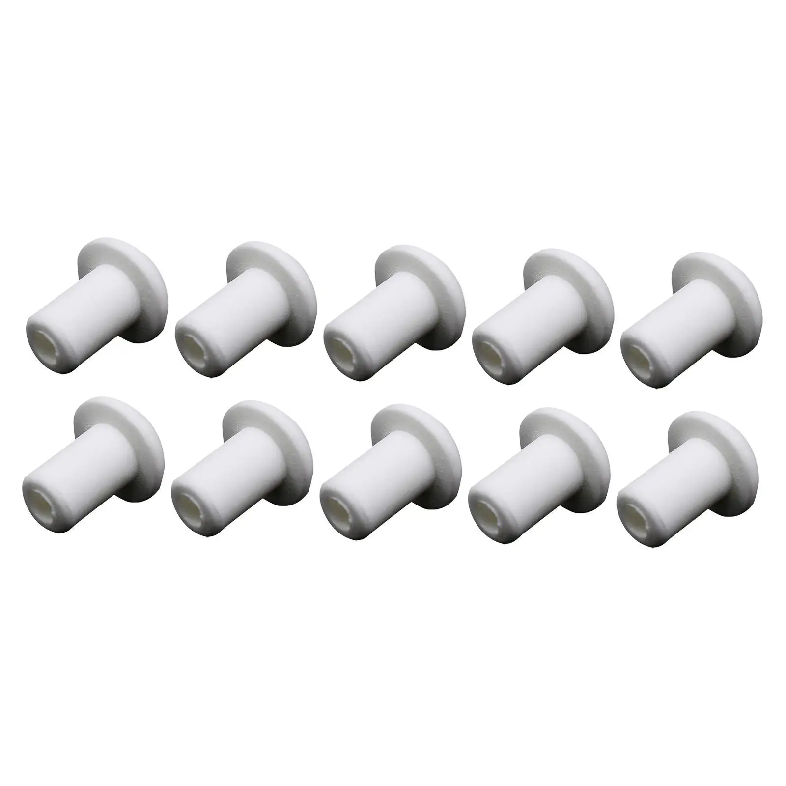 10 Pieces Lamp Wick Ceramic Holders Oil Lamp Caps Small Ceramics Porcelain Wick Oil Lamp Accessories Alcohol Lamps Wick Holder