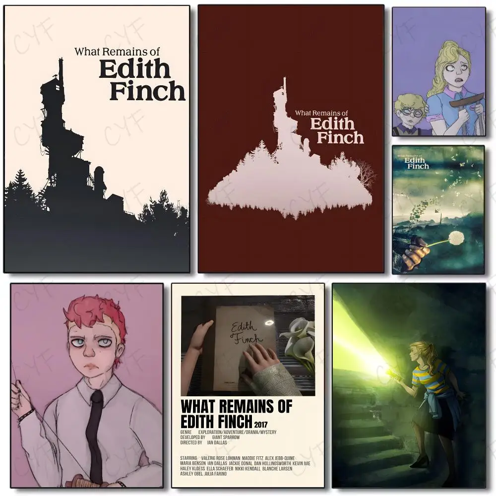 Narrative Game W-What Remains of Edith Finch Poster Painting Wall Art Mural for Living Room Home Decor and Gifts