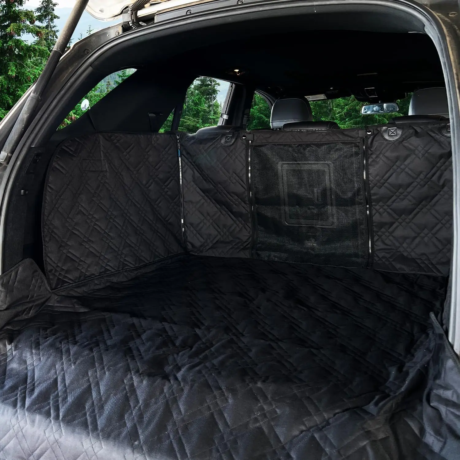 

Heavy Duty SUV Cargo Liner for Dogs, 55x82 Waterproof Nonslip Pet Trunk Cover Mat for Cars Vans