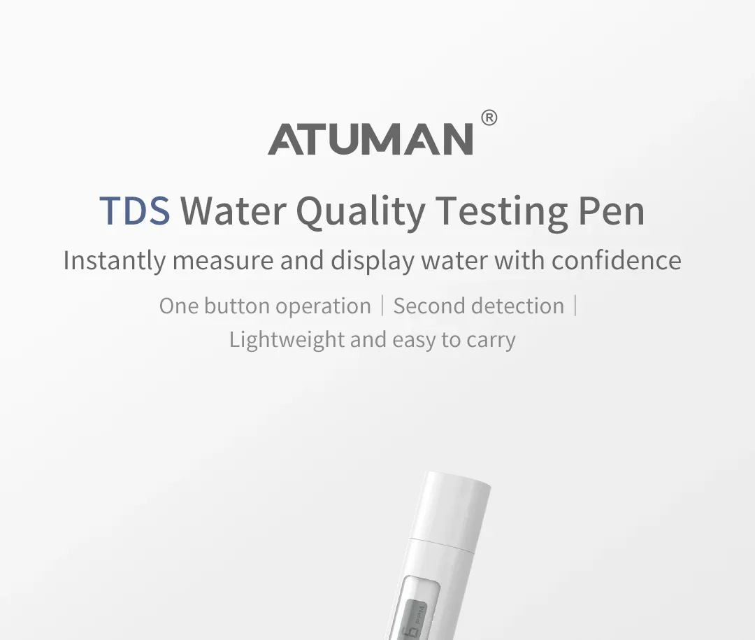 XIAOMI Duka Atuman TDS Water Quality Testing Pen High Precision Water Testing Instrument For Household Drinking Water Monitoring