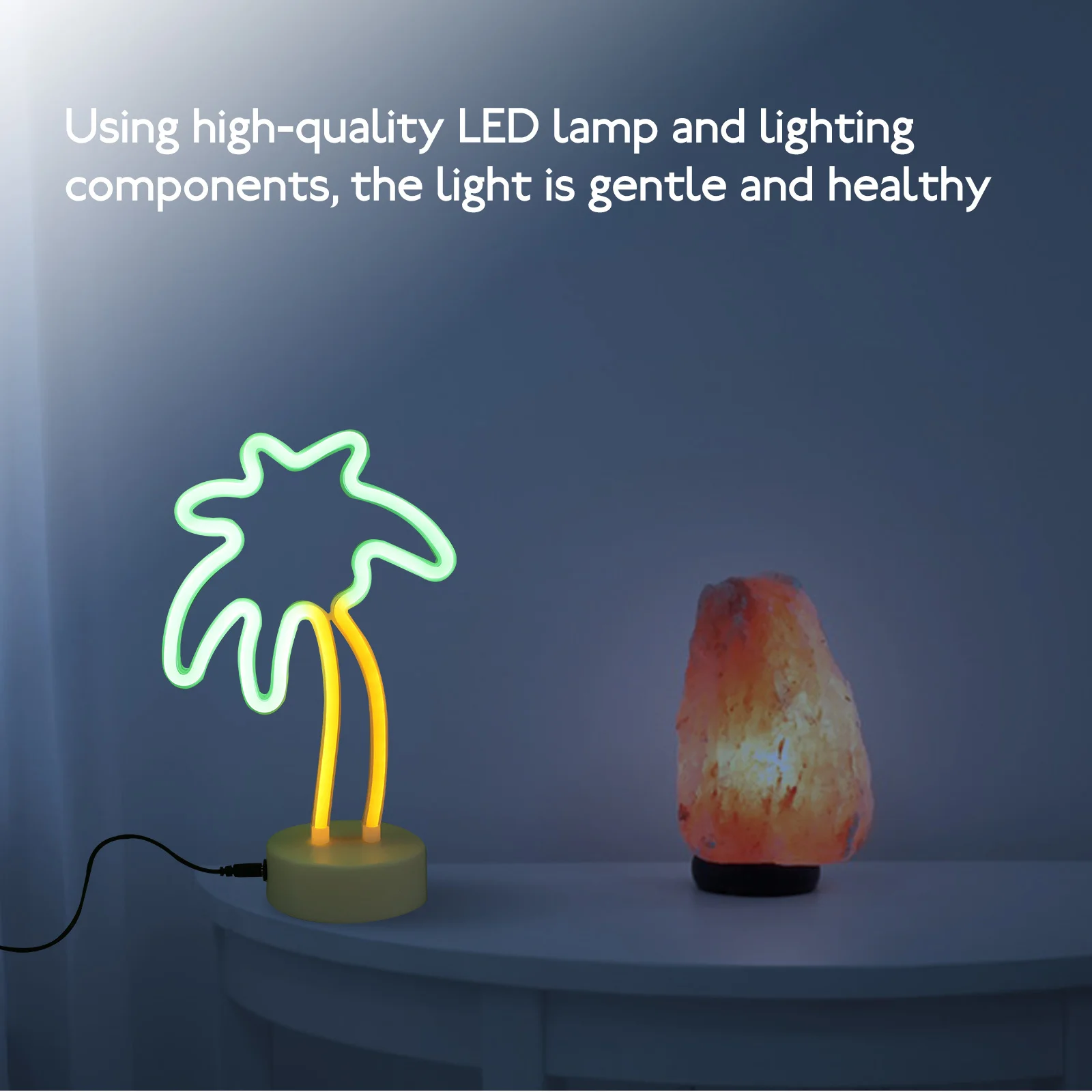 

LED Night Light Modeling Creative Lamp Decor Safe Neon Atmosphere Desktop Luminous Adornment Bedside