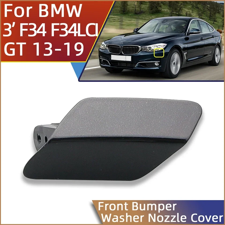 Car Bumper Washer Nozzle Cover Cap Shell Garnish For 2013-2019 BMW 3 GT Gran Turismo F34 F34LCI Ordinary Edition#51117371847