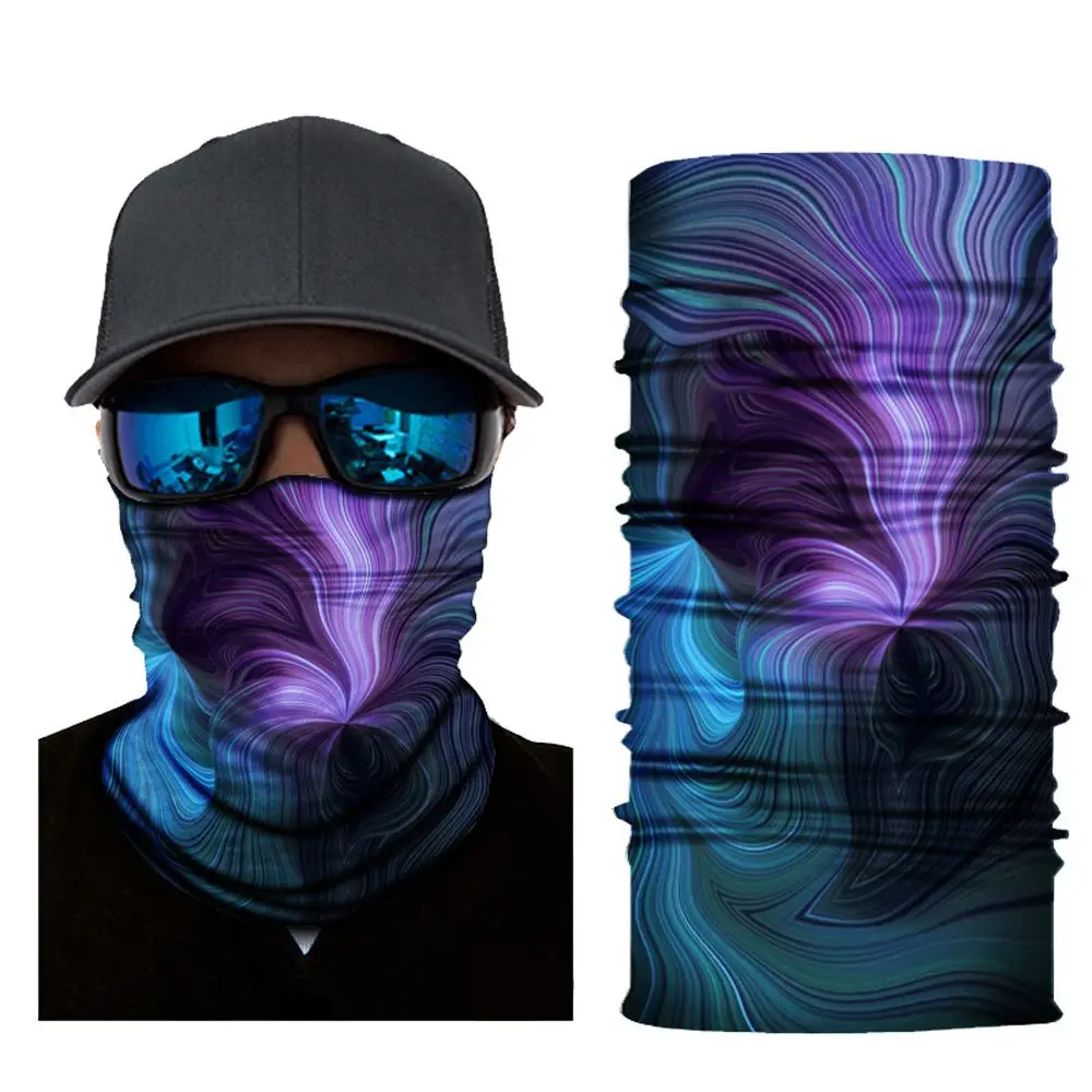 Lightweight Magic Hood 3D Headband Neck Protection Skull Seamless Bandana Cycling Face Mask Neck Tube Scarf Cycling Bandana