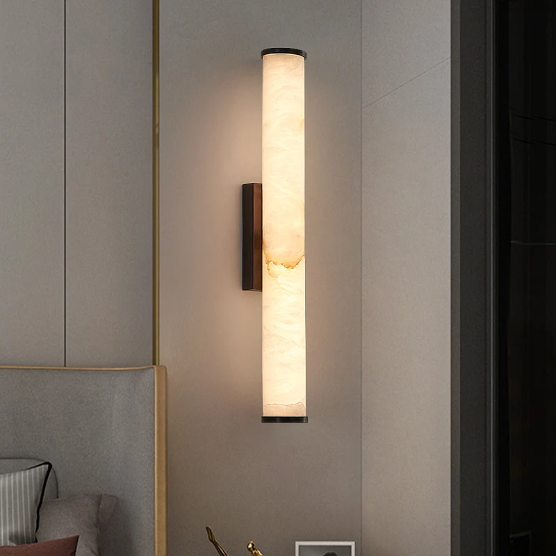 Tinlaibor Artificial Marble Wall Lamp for Modern Luxury Villas, Corridors, Staircases, Background Walls, Bedrooms, Bedside Wall