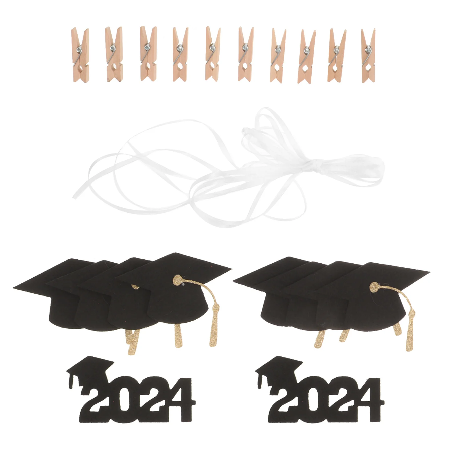졸업 모자 사진 클립 1세트, 사진, 메모 정리용 펠트 클립, 공예용, 가정, 사무실, 기숙사용