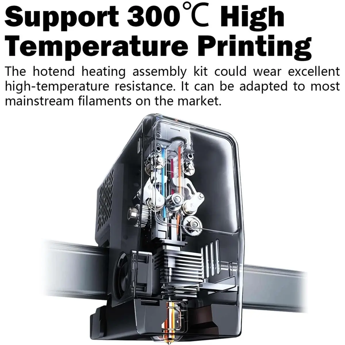 For X 3D Printer Hotend Heating Assembly Kit - All Metal Extruder Replacement with Easy Installation