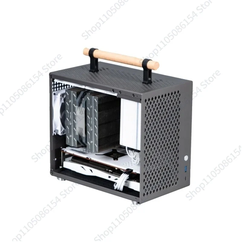 

P70 All Aluminum Mini ITX Portable SFX Desktop In-line, Small Computer Case