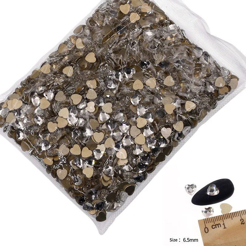 VDD P541-P580 Großhandel 1440 Stück Glas-Kristall-Strass mit flacher Rückseite, Glitzerstein in verschiedenen Formen für DIY-Bastelarbeiten, Nagelkunst und Dekoration – Detail 26