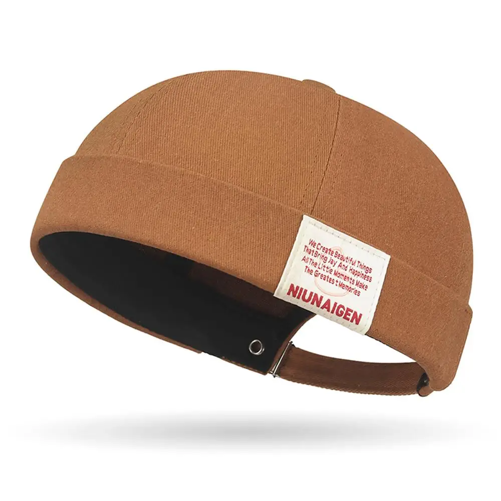 

Vintage Brimless Hat Dome Melon Cap Multicolor Docker Caps Hip Hop Landlord Hat Outdoor Beanie Hats Women Men Gorras Visors