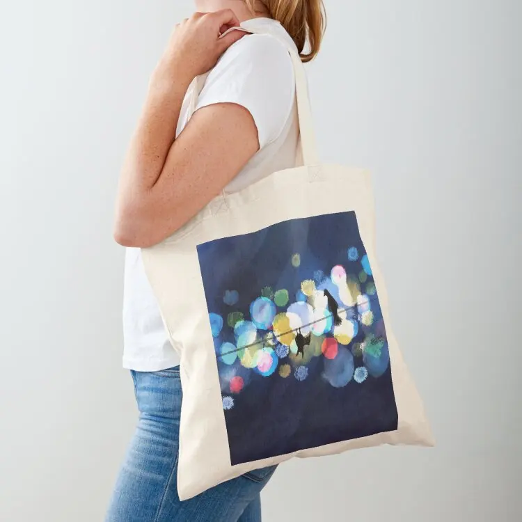 

Bat meets pigeon Tote Bag women bag tote bags cloth bags tote bags men shopping trolley bag