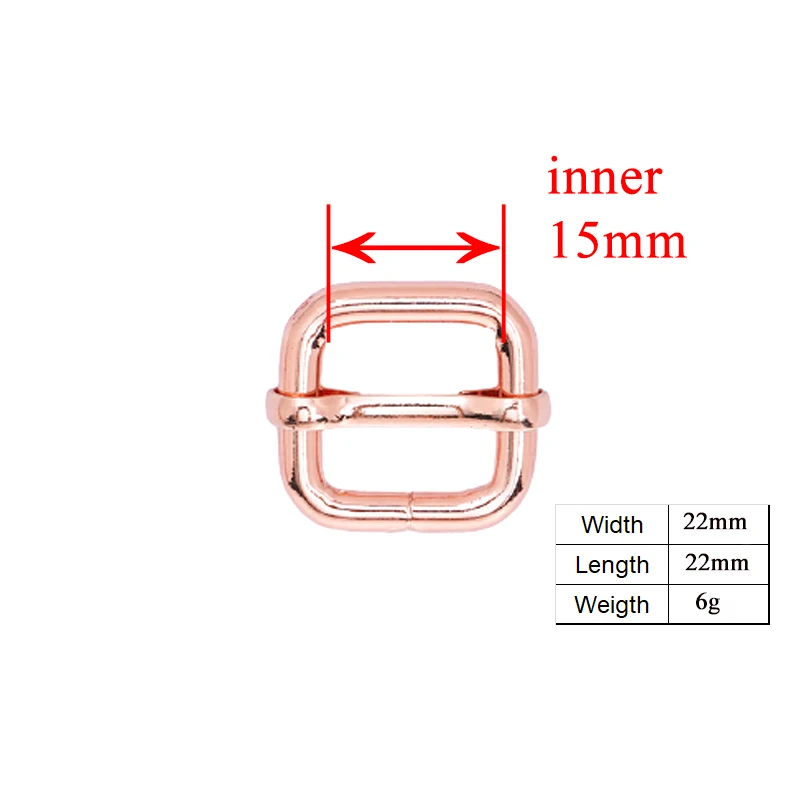 1pc 15mm Metal Non-Welded plating Roller Pin Adjuster 20mm Buckles For 30mm Backpacks Straps 25mm Cat Dog Collar DIY accessory