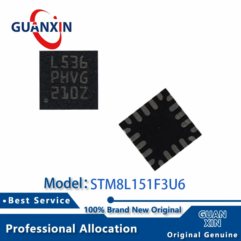 100% New  STM8L151F3U6 STM8L151F3U6TR UFQFPN-20 Marking L536 STM8L151