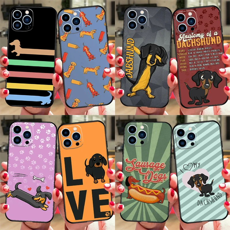 닥스훈트 케이스 ZTE 누비아 레드 매직 10S 9S 8S 8 9 10 11 프로 플러스 5G 6R 6 7 6S 7S 프로 10 에어 커버