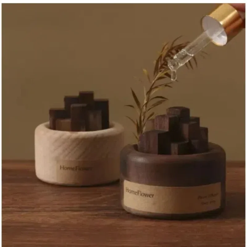 Nuevo Difusor de Aceites Esenciales de Madera, Ecológico, sin Fuego, Aromaterapia, Decoración para el Hogar y la Oficina