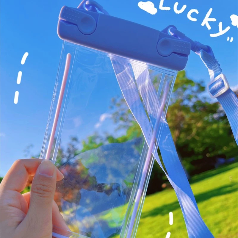 Transparent Waterproof Bag Glowing in the k Floating Touch Screen ible Android Mobile Phone Universal Photoaphy Wa...