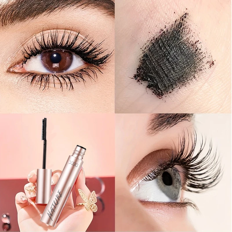 ماسكارا سوداء للرموش، رموش حريرية تدوم طويلاً، تطويل، مقاومة للماء، حجم، مستحضرات تجميل للعين، مناسبة لجميع النساء