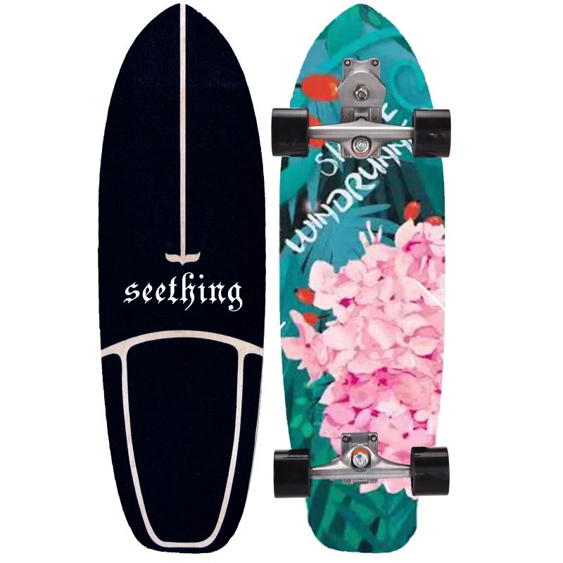 

Скейтборд Land Surf, S7 Sport, насосная доска для резьбы, Лонгборд, скейтборд для круизера на открытом воздухе, 75 см