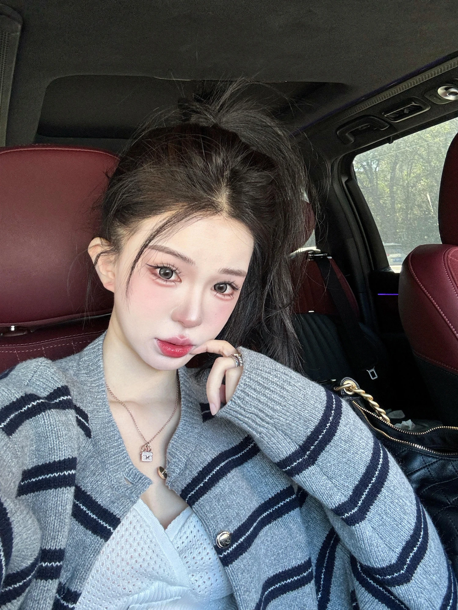 

Женский вязаный кардиган-накидка весна 2026, новый, свободный крой, в корейском стиле, в полоску, свитер-жакет, удобный, мягкий, из полиэстера