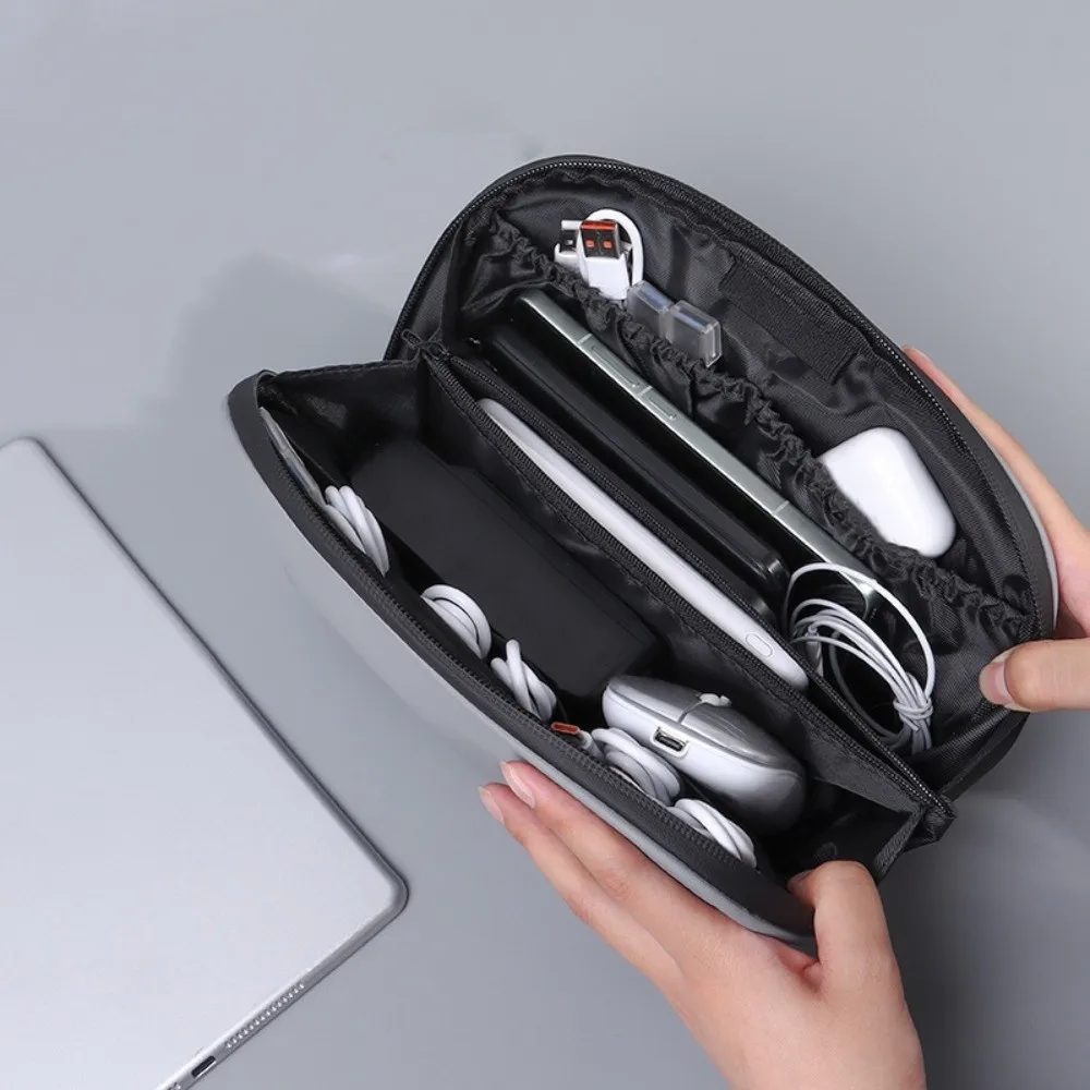 حقيبة تخزين المنتجات الرقمية متعددة الطبقات، سعة كبيرة، متعددة الوظائف، منظم الكابلات، مقاومة للغبار، متعددة الطبقات
