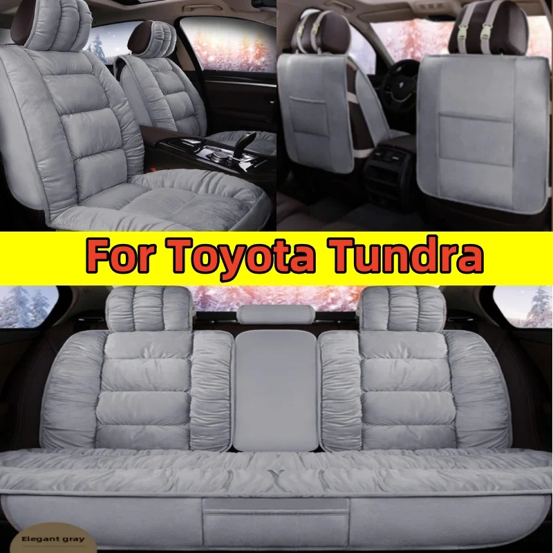 

For Toyota Tundra Thick and warm short plush car seat covers, soft in winter, full coverage, high-end front and rear seat covers
