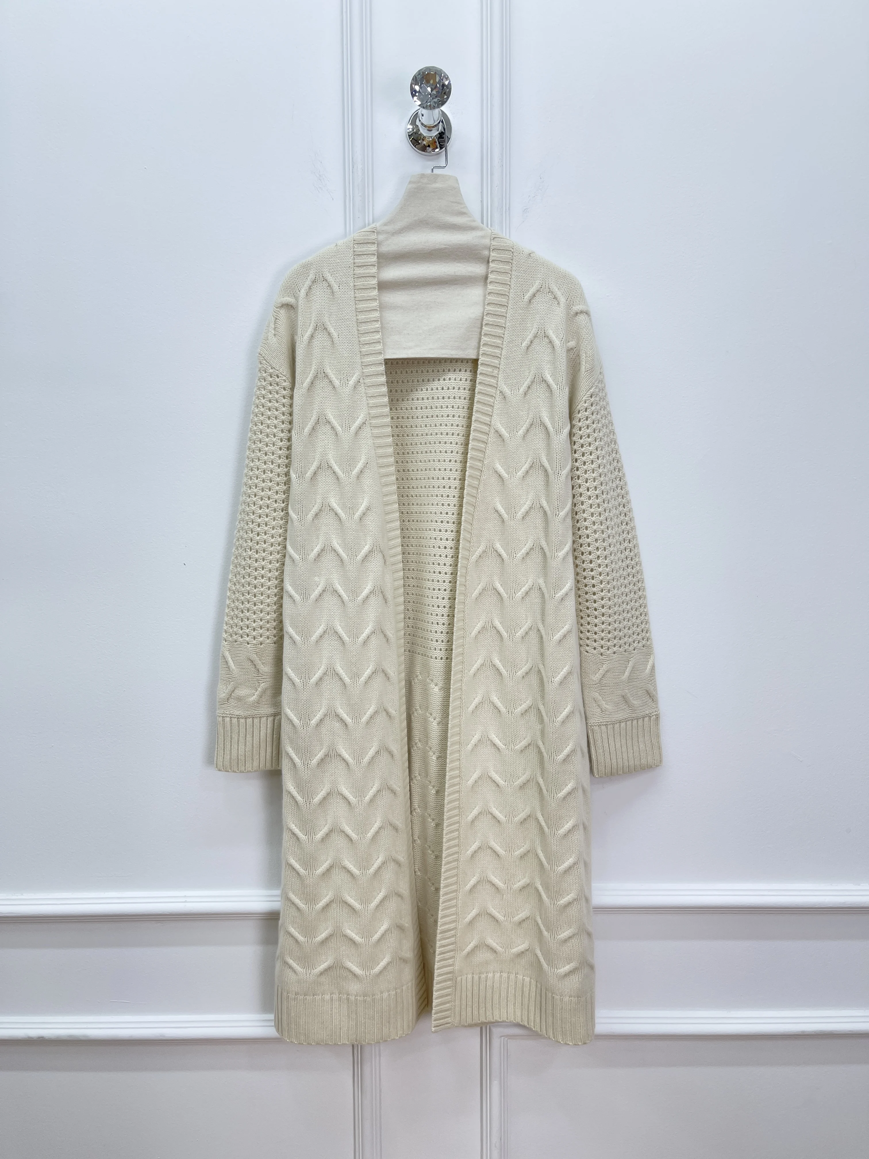 

Осень-зима 2022, новый женский длинный вязаный кардиган, женский свободный свитер, куртка, пальто