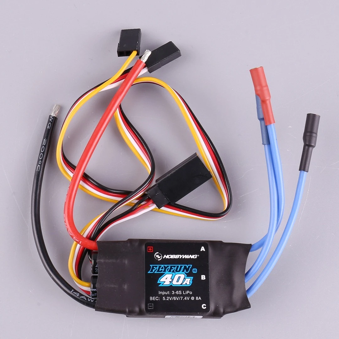 

For Hobbywing FLYFUN V5 40A Electric Fixed Wing Professional Grade Brushless Electric Adjustable Belt BEC Spot