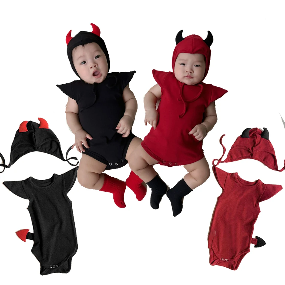 

Детский комбинезон для косплея на Хэллоуин, пижамы для маленьких девочек и мальчиков с кепкой, детская карнавальная фантазийная одежда, детские комплекты из 2 предметов