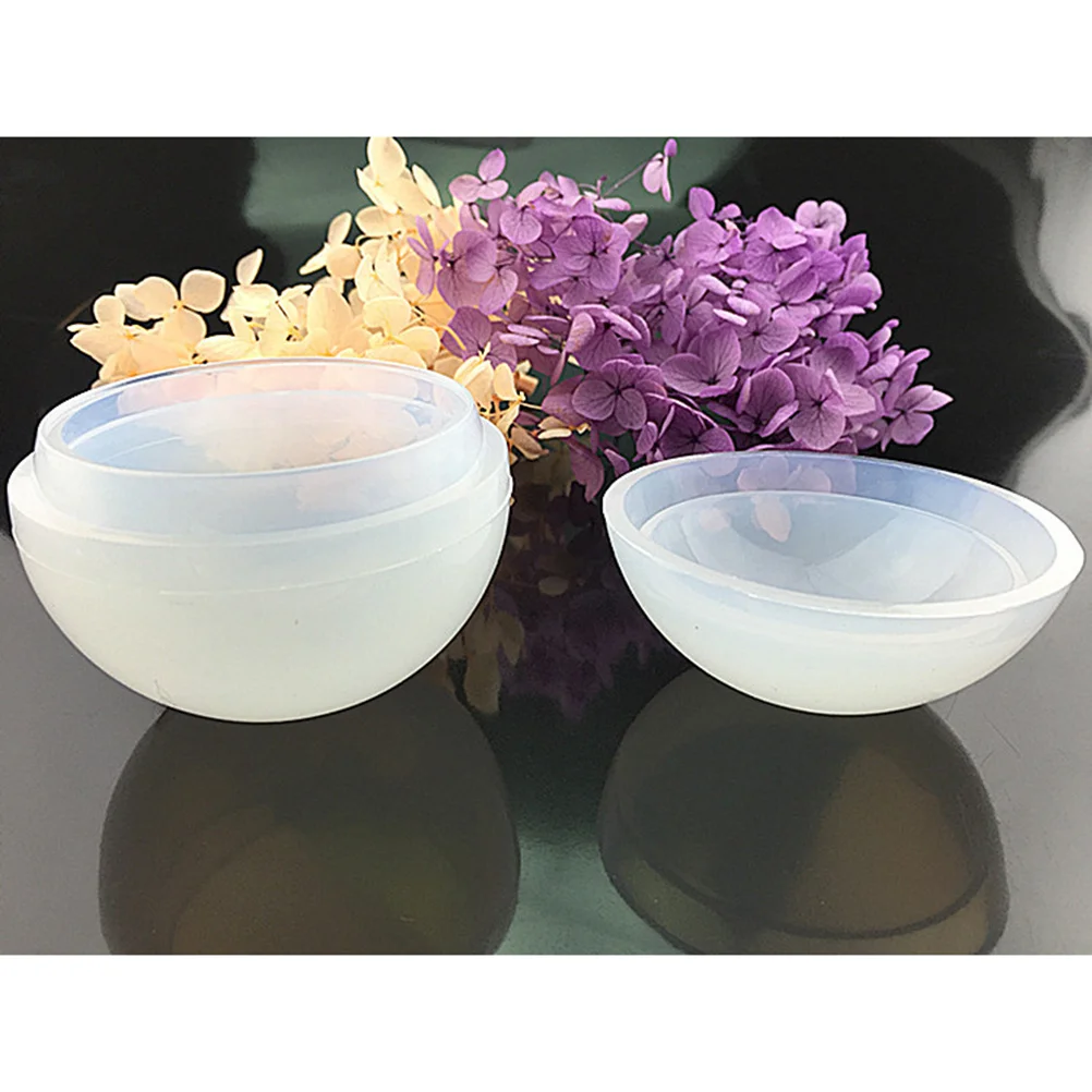 Transparante siliconen bolvorm herbruikbaar flexibel voor doe-het-zelf sieraden zeep chocolade knutselen kristallijmvorm