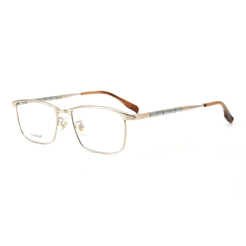 Shenzhen-made High-grade Pure Titanium Spring Leg Glasses Frame Full-frame Men's Big Face Myopia Hyperopia Glasses Frame