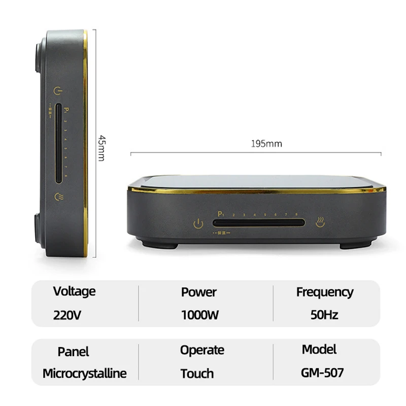1000 واط الكهربائية موقد سيراميك صانع الشاي فرن التدفئة متعددة الوظائف لوحة التدفئة الكهربائية موقد الشاي غلاية مياه 220 فولت