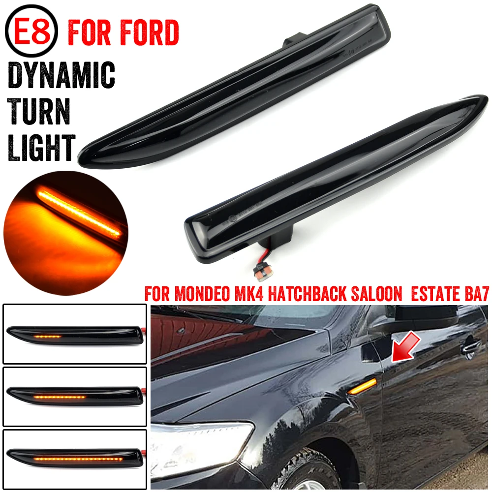 LED Side MARKER ไฟเลี้ยวสัญญาณรถยนต์สําหรับ Ford Mondeo Mk4 Hatchback/Saloon/Estate (BA7) 2007-2015