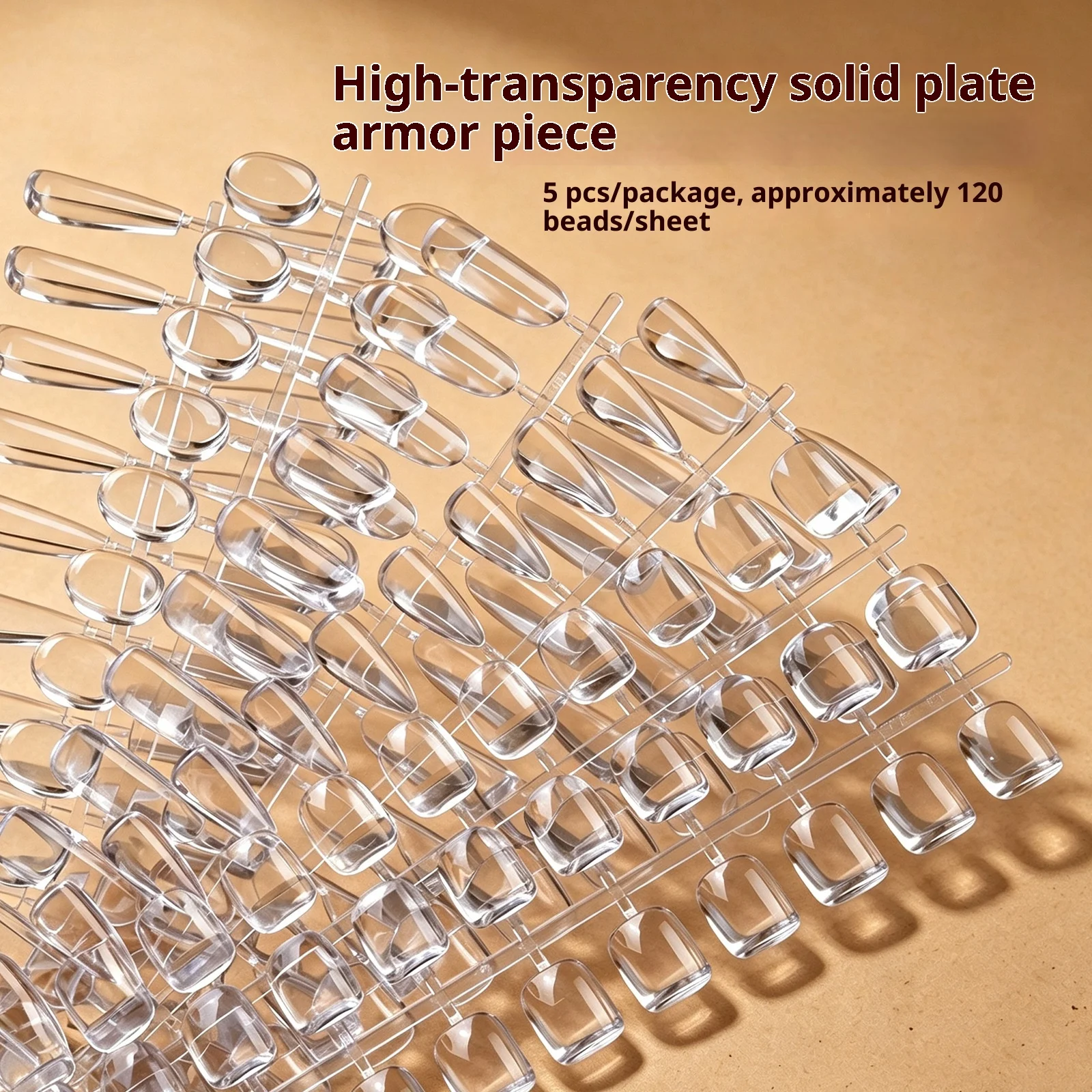 120 Stück Transparente Künstliche Nagelspitzen Gel-Nagelverlängerung DIY Übungs-Nagelwerkzeug Maniküre-Kunst Farbkarte