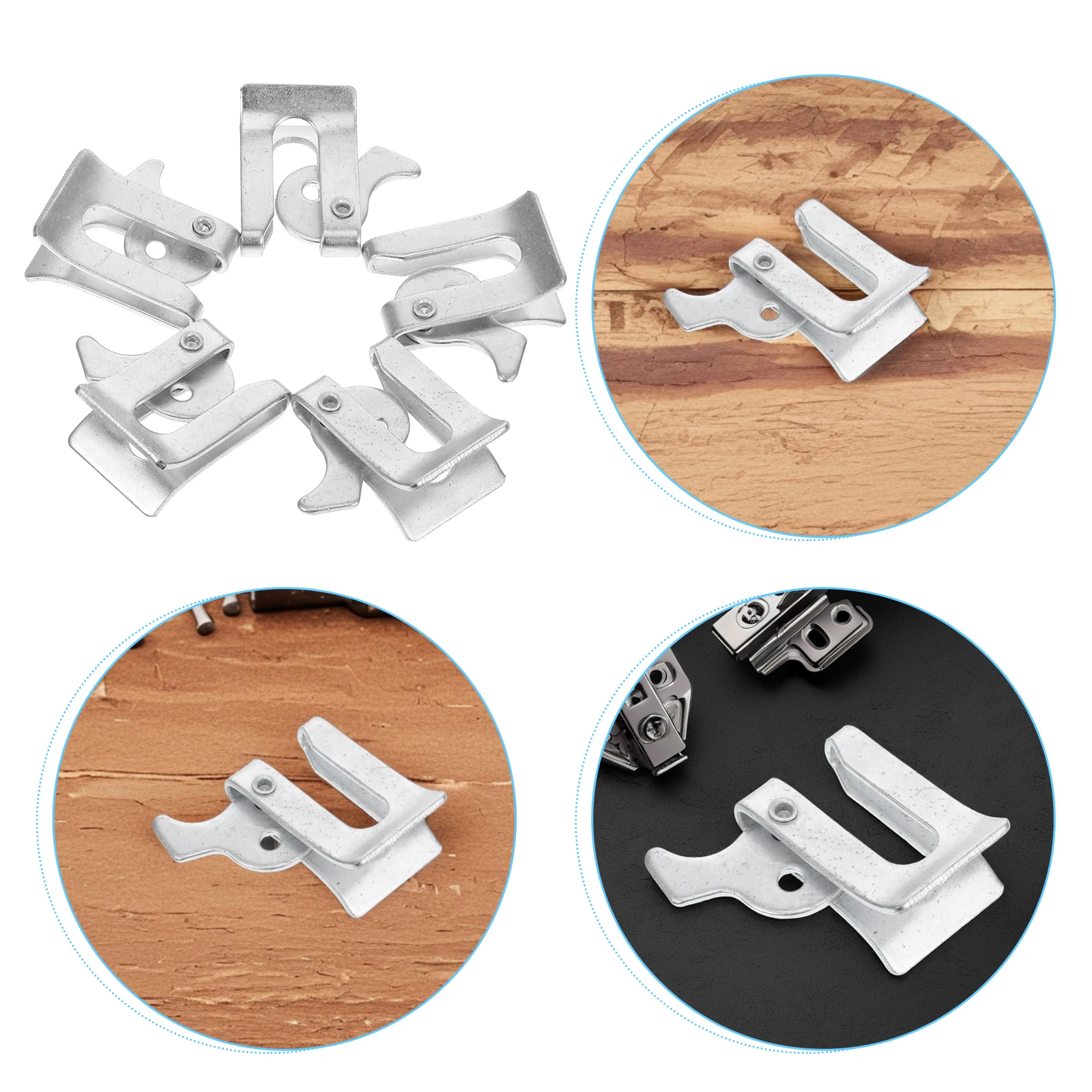 

5 Pcs Pig Fence Latch Durable Metal Farm Gate Locks Kit Nursery Bed Enclosure Door Stamping Process Longlasting Strength Secure