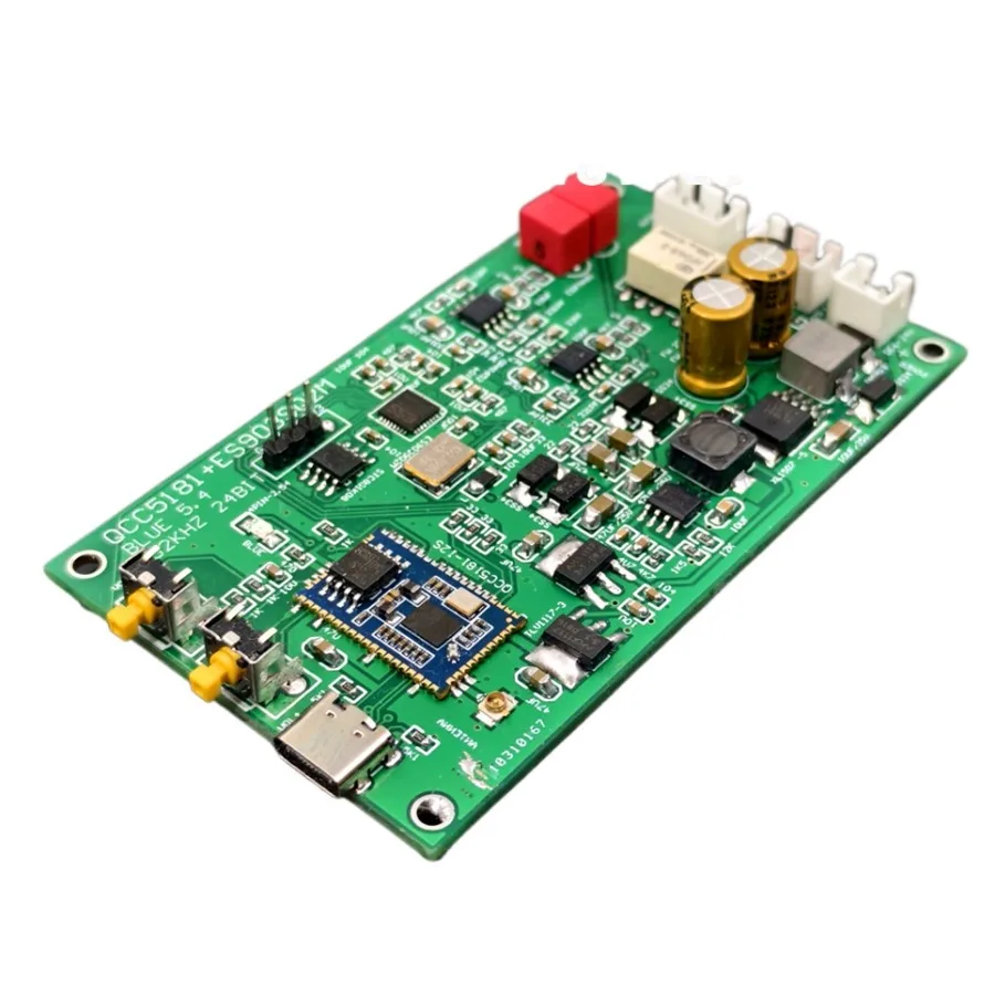

bluetooth5.4 Qcc5181+ Es9039 Dac Lossless Receiver Module With Volume Button Antenna 24bit 192k Ldac Aptx Dc6v-24v