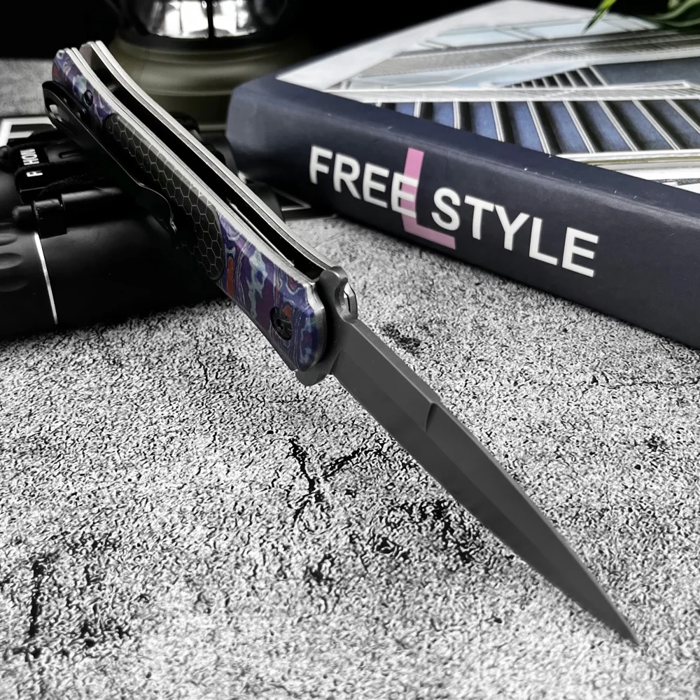 جديد جودة عالية DA145 جيب سكين للفرد 5Cr13Mov شفرة مقبض ألمونيوم التخييم سكينة سرفايفل EDC حمل سكينة للاستعمال الخارجي هدية