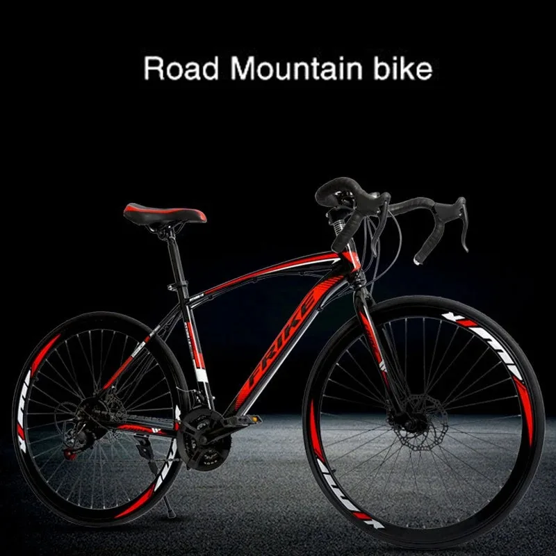 Cross-Country MTB Bicycle Mountain Road Bike For Kids Adult , 21 Speed ，Double Disc Brake Bicycle 700C