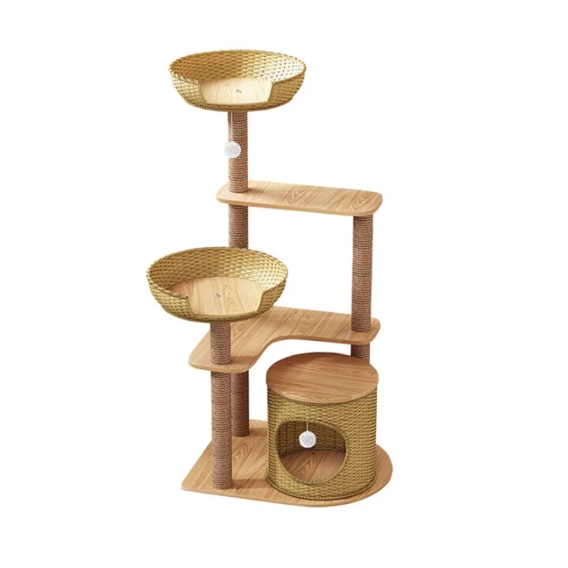 

Rattan cat climbing frame