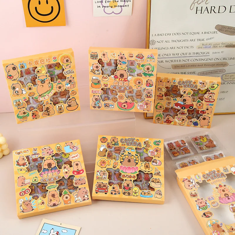 

Capibara sticker capybara hand book sticker decorative card sticker school stationery gift