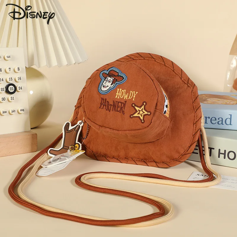 ديزني جديد حقيبة كتف صغيرة الموضة الكرتون لطيف الأطفال حقيبة كتف صغيرة ثلاثية الأبعاد موضة الاتجاه دمية الكتف حقيبة ساعي #3