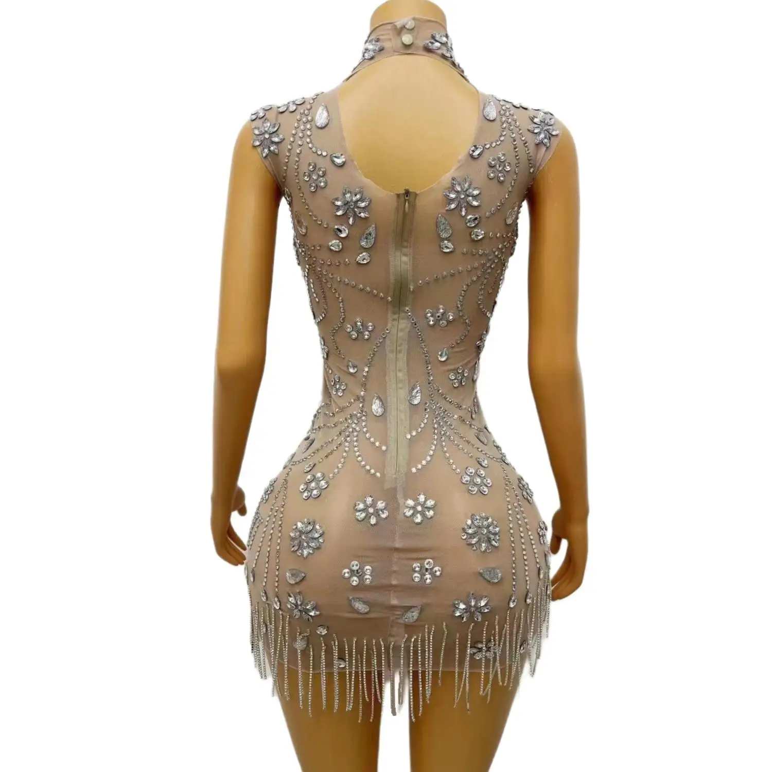 Robe de cocktail de luxe pour femmes africaines, robes de Rhcourtes, perles de luxe, CitroSilver, Yulian, quoi que ce soit pour la fête, 2024