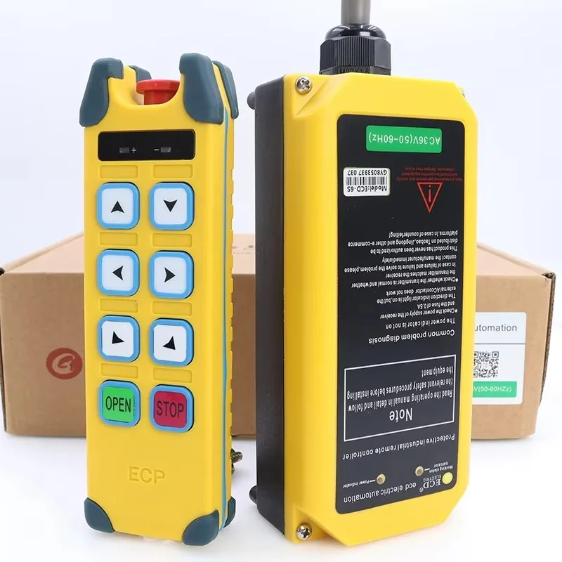 

High Quality Industrial Lifting Wireless Crane 6 Buttons Remote Controller Electric Wire Rope Winch Machine Smart Radio Switch