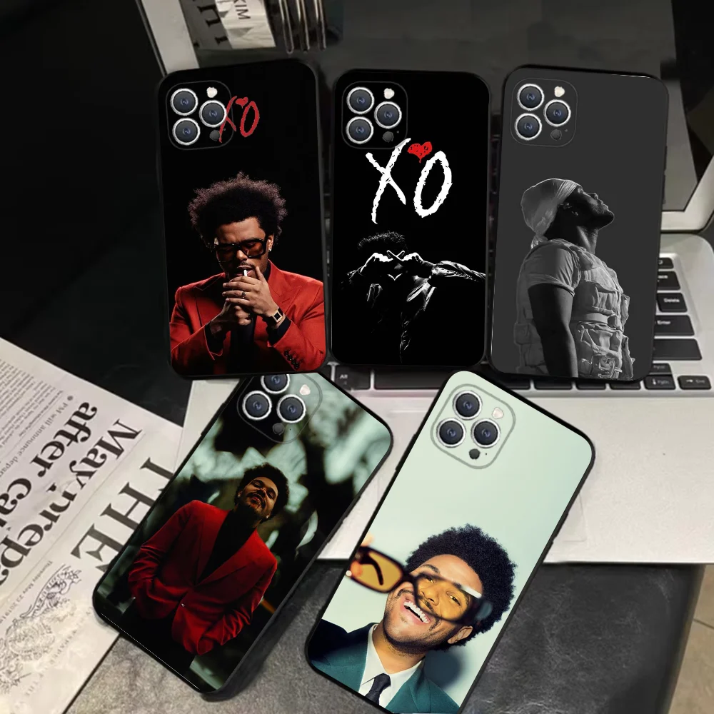 The W-Weeknd  Phone Case For iPhone 16,15,14,13,12,11,Pro,X,XS,Max,XR,Plus,Mini Soft Black Cover