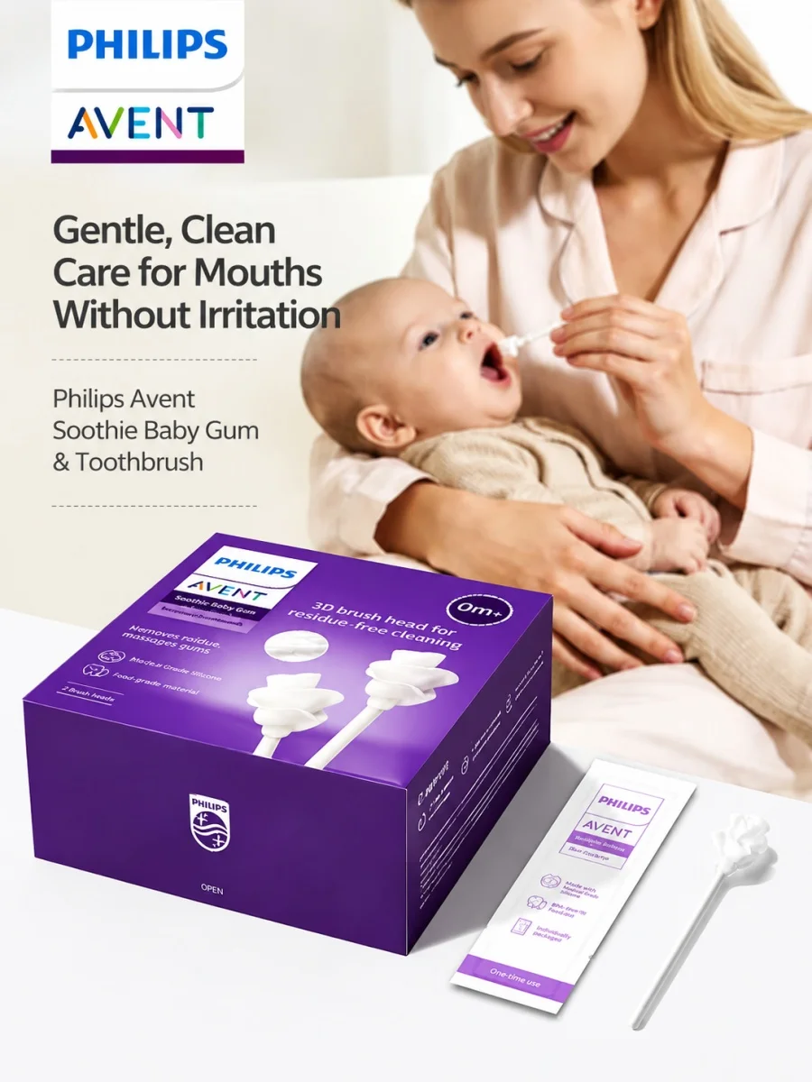 30PCS Baby Tongue Cleaner Newborn Toothbrush Disposable Infant Clean Mouth,Gauze Gum Cleaner Baby Oral Cleaning Stick