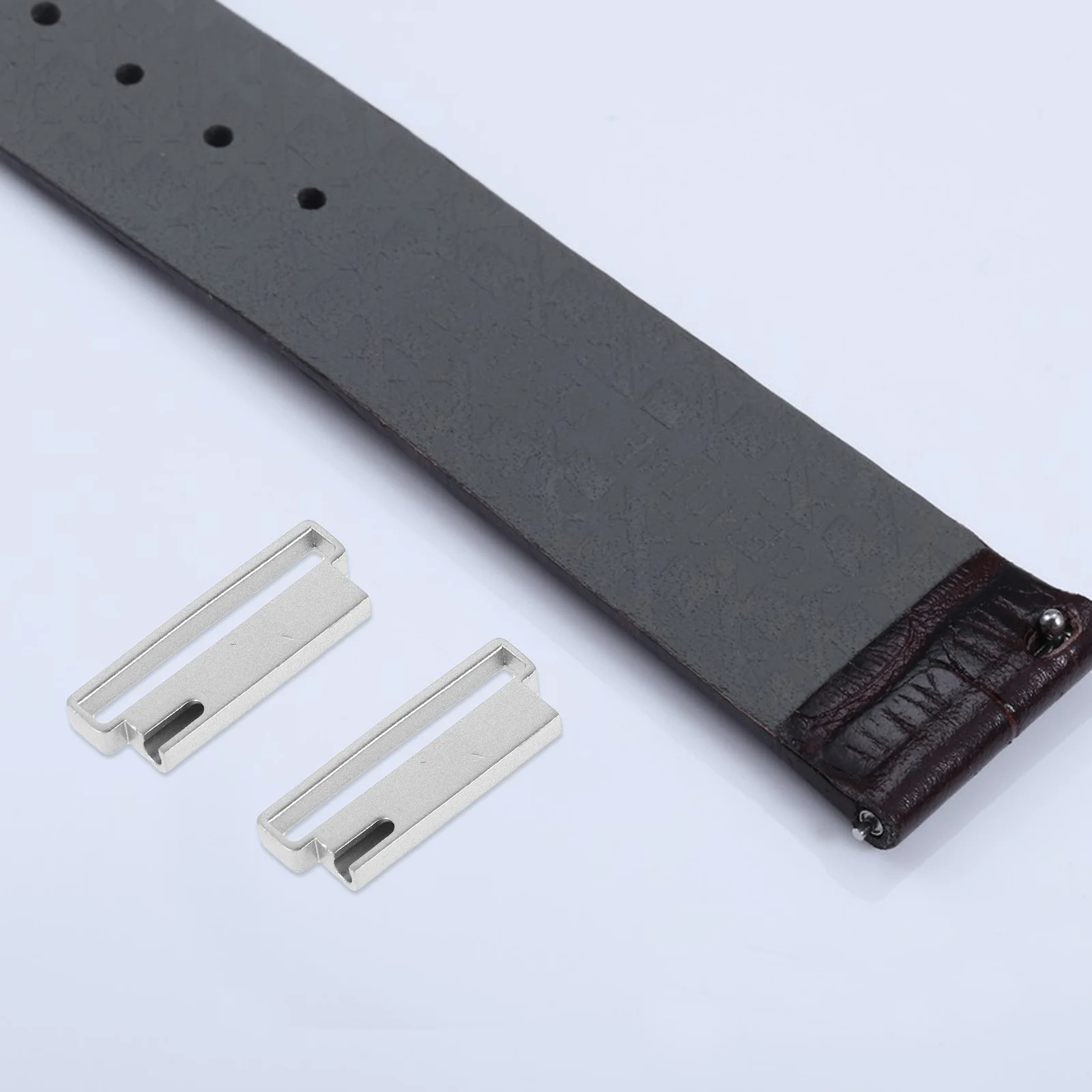 Conector de correa de reloj de acero inoxidable, adaptador confiable, fácil instalación, accesorios de conector de correa de reloj, 6 uds.