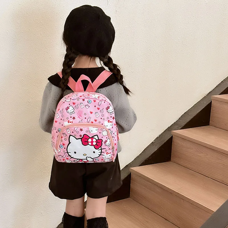 Sanrio Backpack Kawaii Kt Kuromi Backpack Bag Kindergarten Schoolbag for Kid My Melody Cinnamoroll High Capacity Birthday Gift