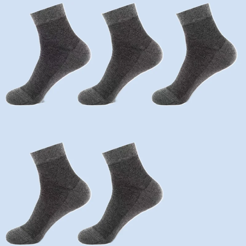 Chaussettes mi-tube en maille fine pour hommes, chaussettes Big Feet, taille extra large, grande taille, 5/10 paires