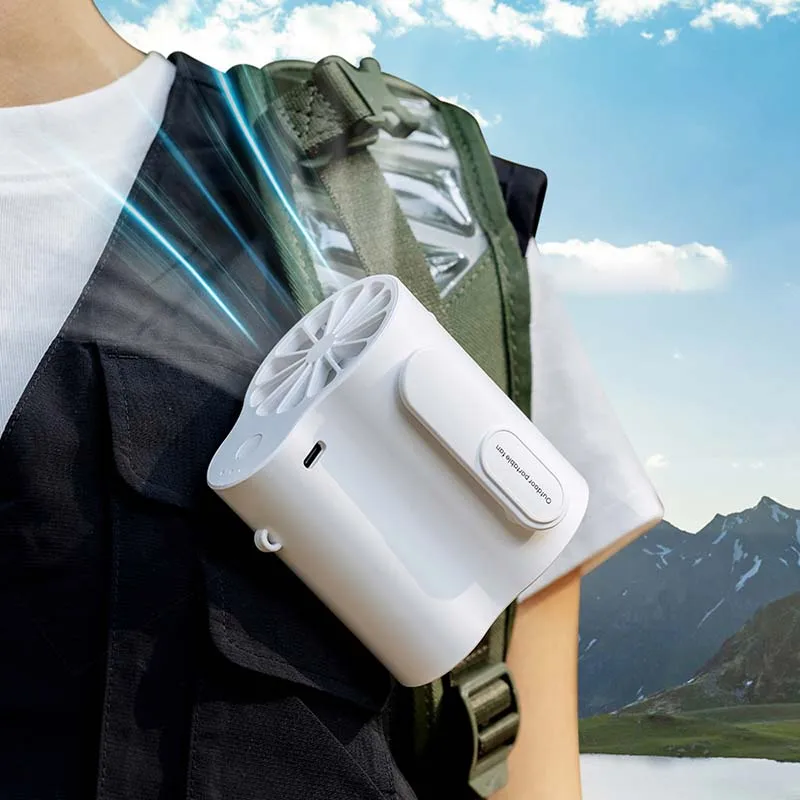 Bestselling Wholesale Wearable Plastic Portable Clip-On Waist Hanging Cooling Fan Multifunctional USB/Electric Household Hotel