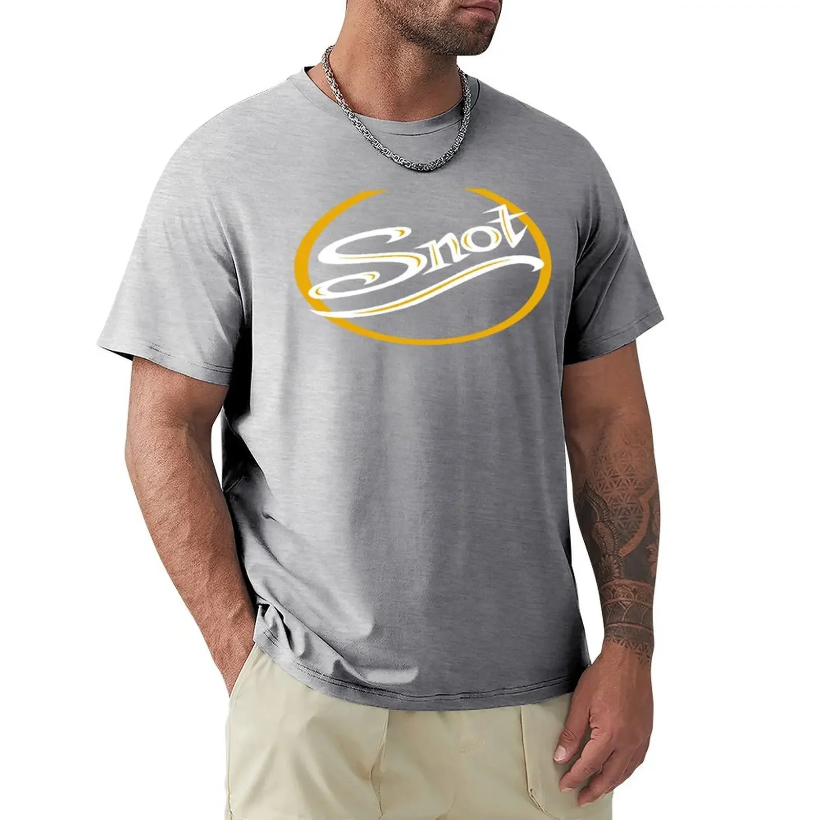 SNOT BAND T-Shirt summer top anime men tall t shirts mens designer clothes new in tops & tees Short Sleeve Round Collar harajuku image 5