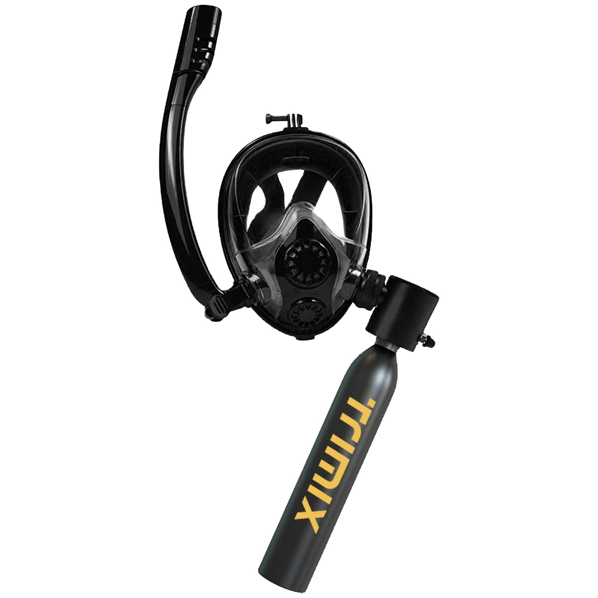 Trimix Lung Tank with Snorkeling Mask 0.5L Diving Equipment 0.5L mini diving scuba tank portable lung tank for diving